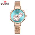 Montre Femme NAVIFORCE Rose 3D Luxe — Créative, Étanche, Business, Relogio Feminino