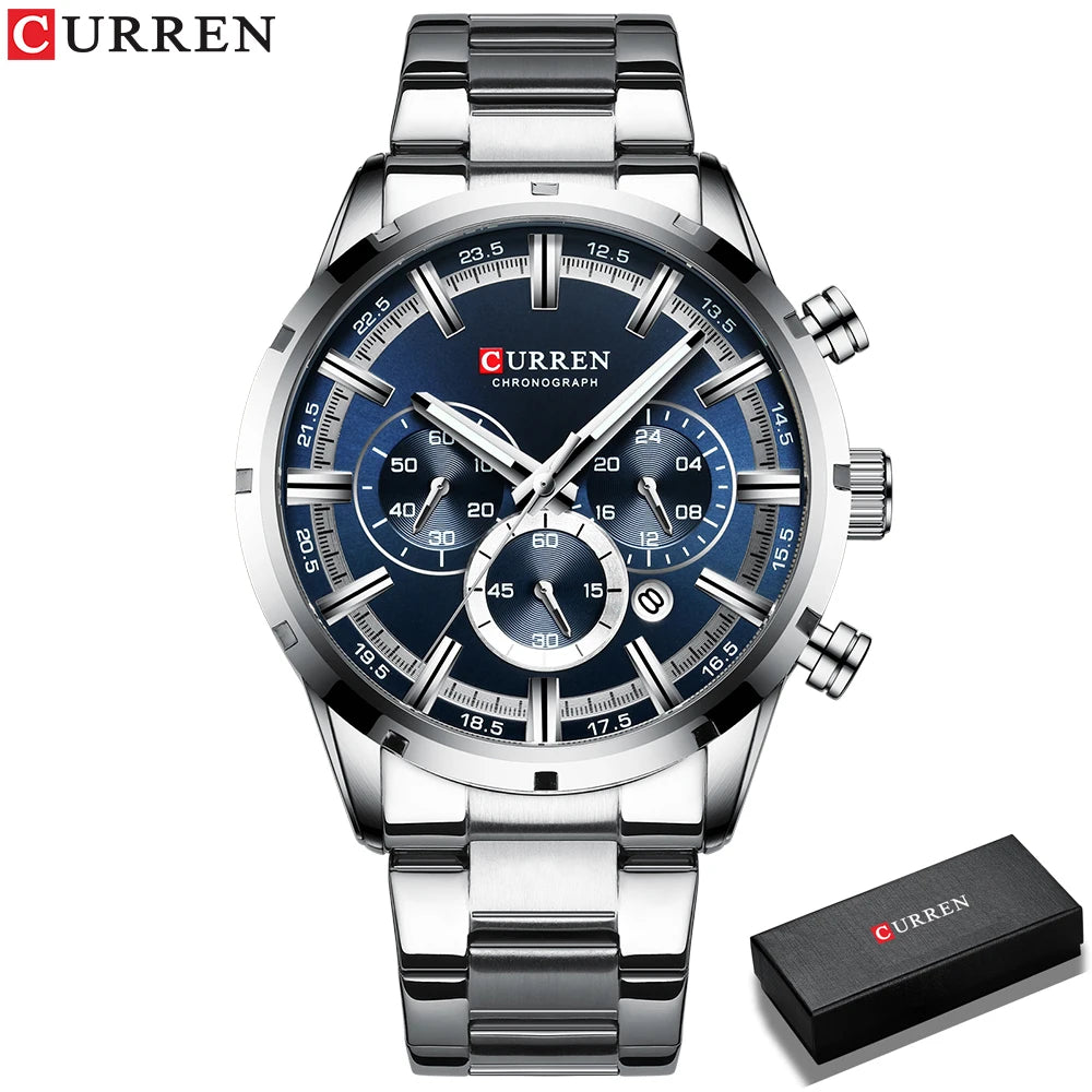 CURREN Montre Homme Alliage Fashion — Quartz Analogique, Style Tendance