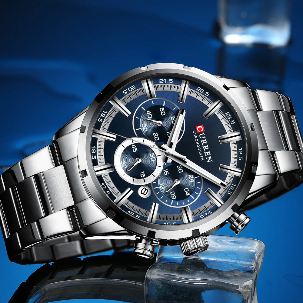 CURREN Montre Homme Alliage Fashion — Quartz Analogique, Style Tendance