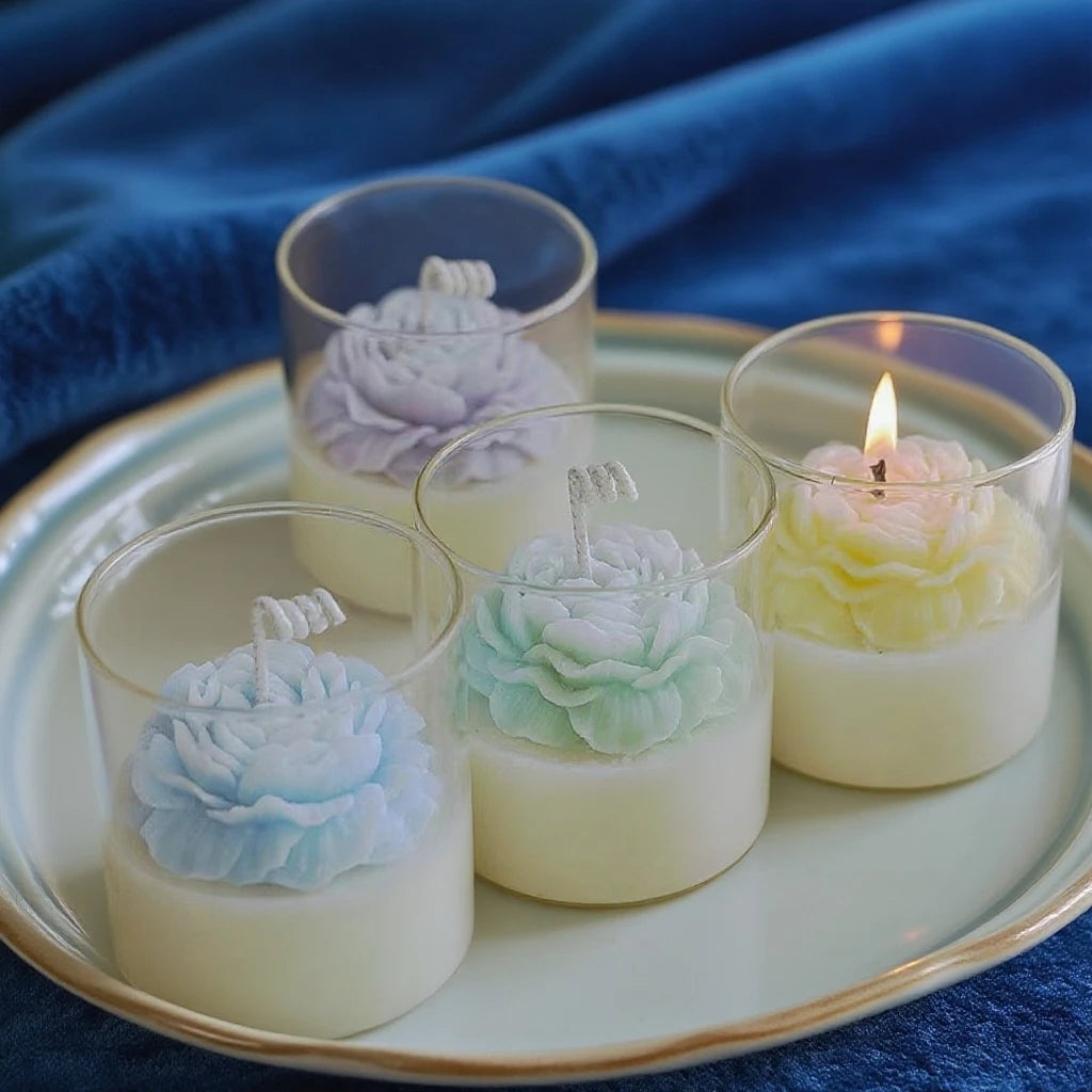 Bougies Parfumées Artisanales en Verre | Cire de Soja | Déco Maison Noël & Halloween