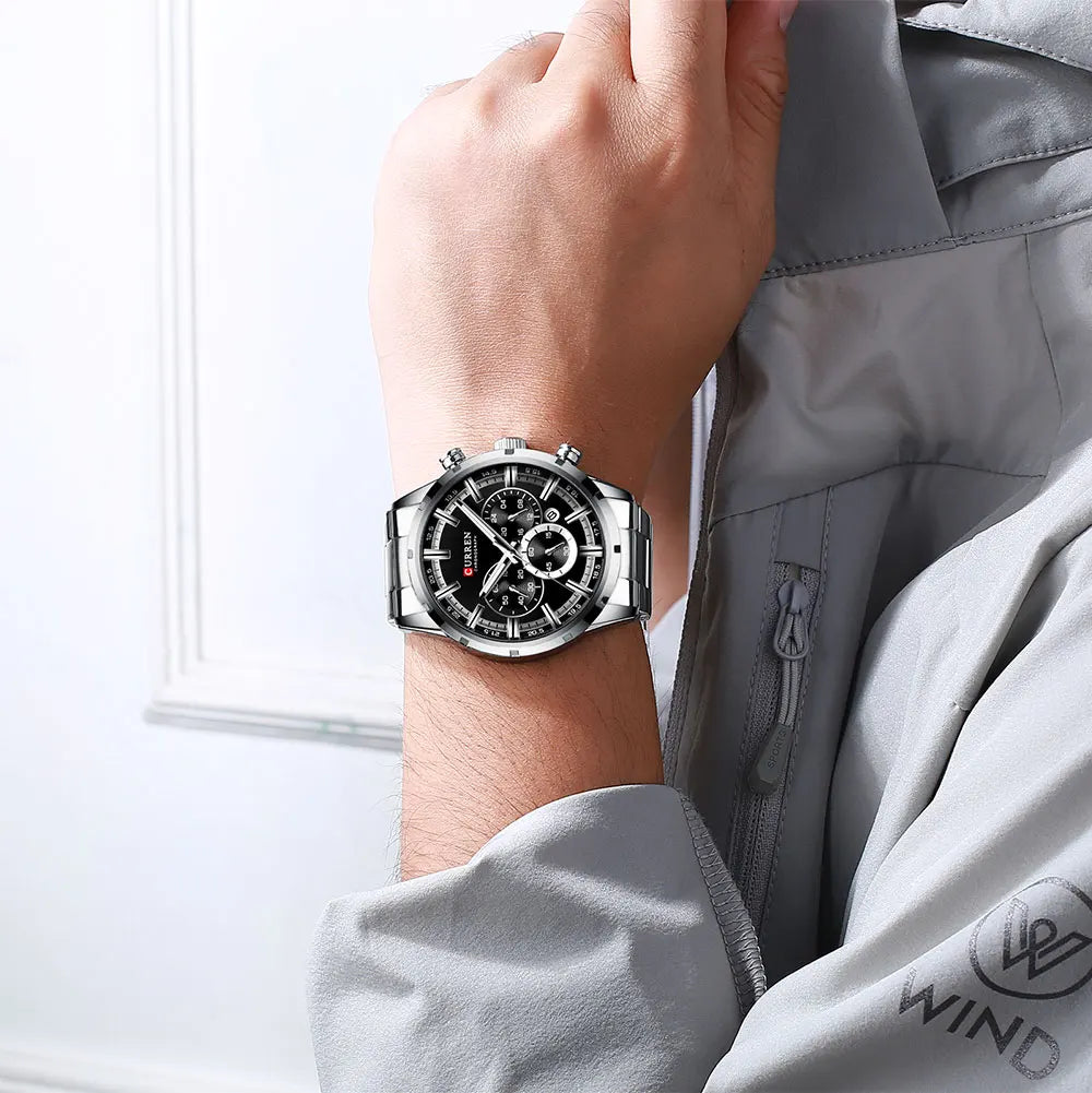 CURREN Montre Homme Alliage Fashion — Quartz Analogique, Style Tendance