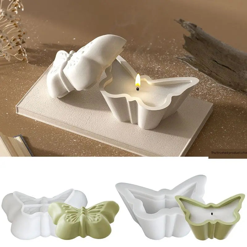 Moule Silicone Papillon | DIY Bougie Aromathérapie & Résine | Pot de Rangement