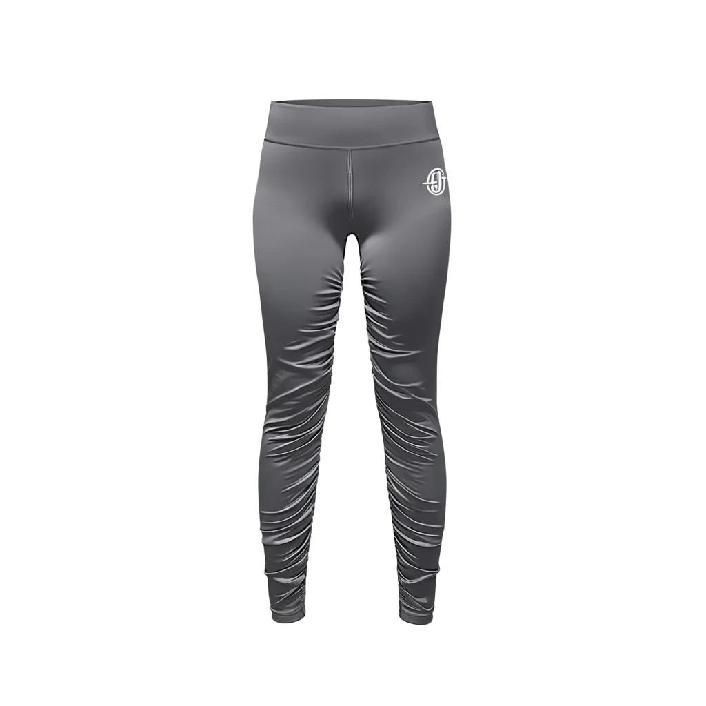 Legging Yoga Femme Taille Haute Push-Up Fronce — Gainant Spandex Sans Coutures