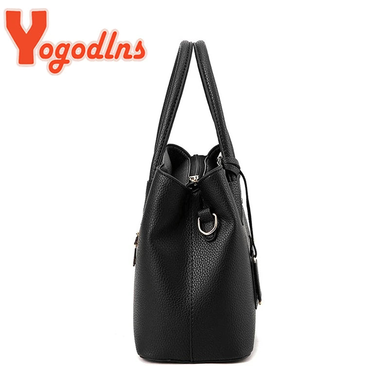 Sac à Main Femme Cuir Luxe Designer — Bandoulière Épaule, Grande Marque