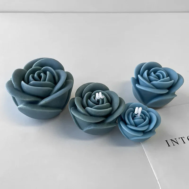 Moule Silicone Fleurs Aromathérapie | DIY Bougie & Gâteau | Saint-Valentin
