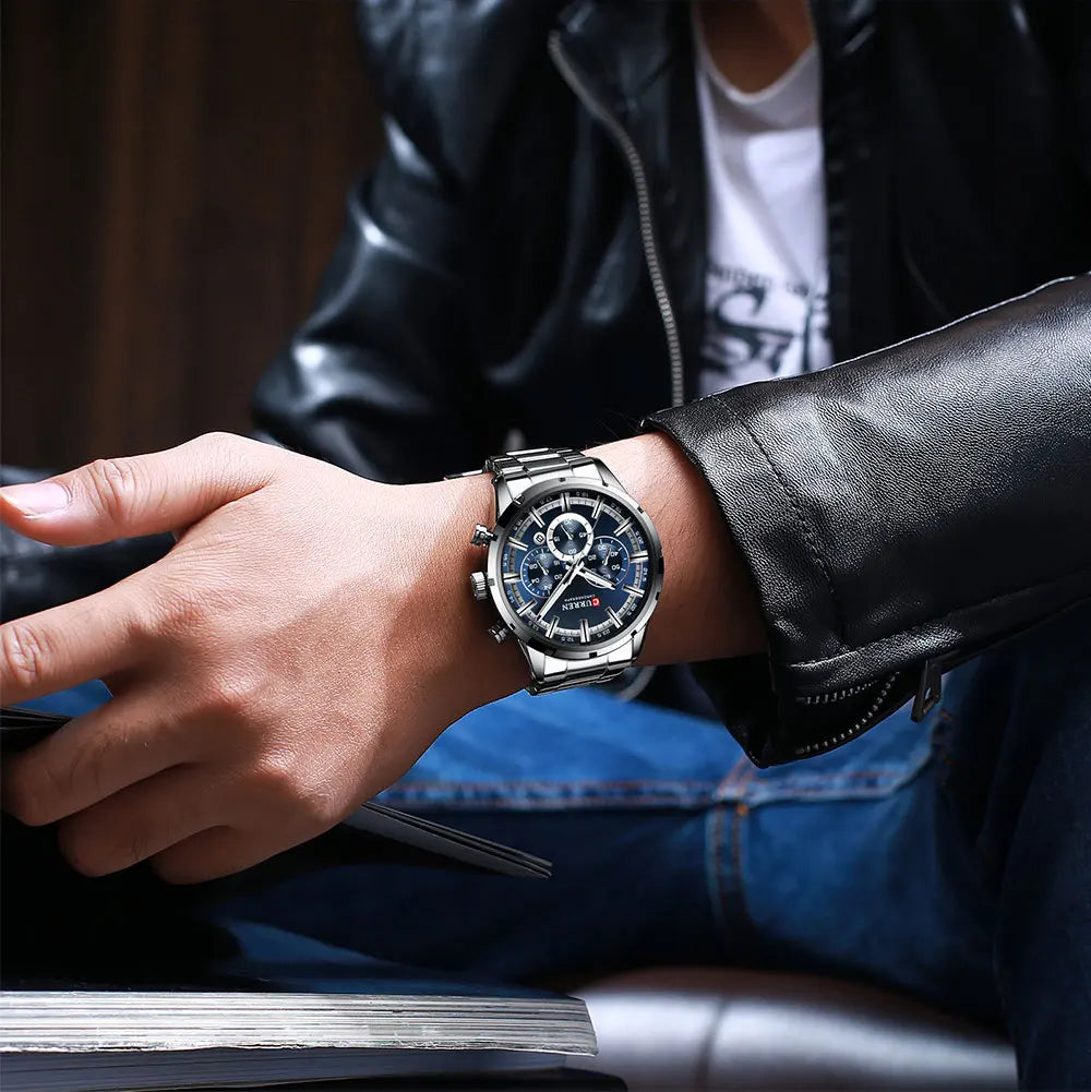 CURREN Montre Homme Alliage Fashion — Quartz Analogique, Style Tendance