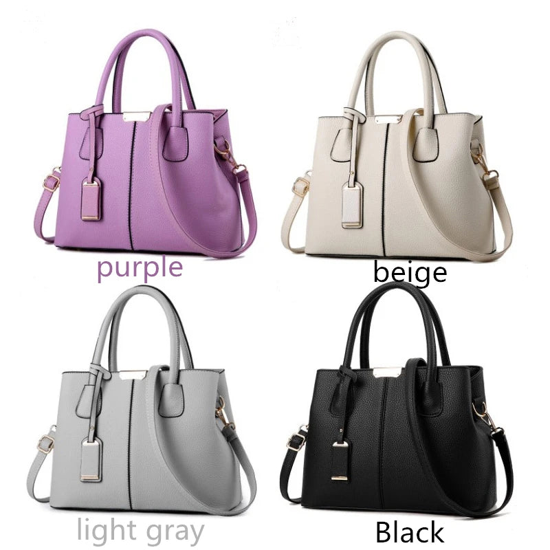 Sac à Main Femme Cuir Luxe Designer — Bandoulière Épaule, Grande Marque