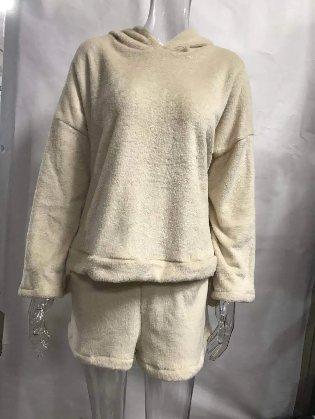 Pyjama Femme Polaire Chaud Hiver — Imprimé Chat, À Capuche, Grande Taille S-5XL
