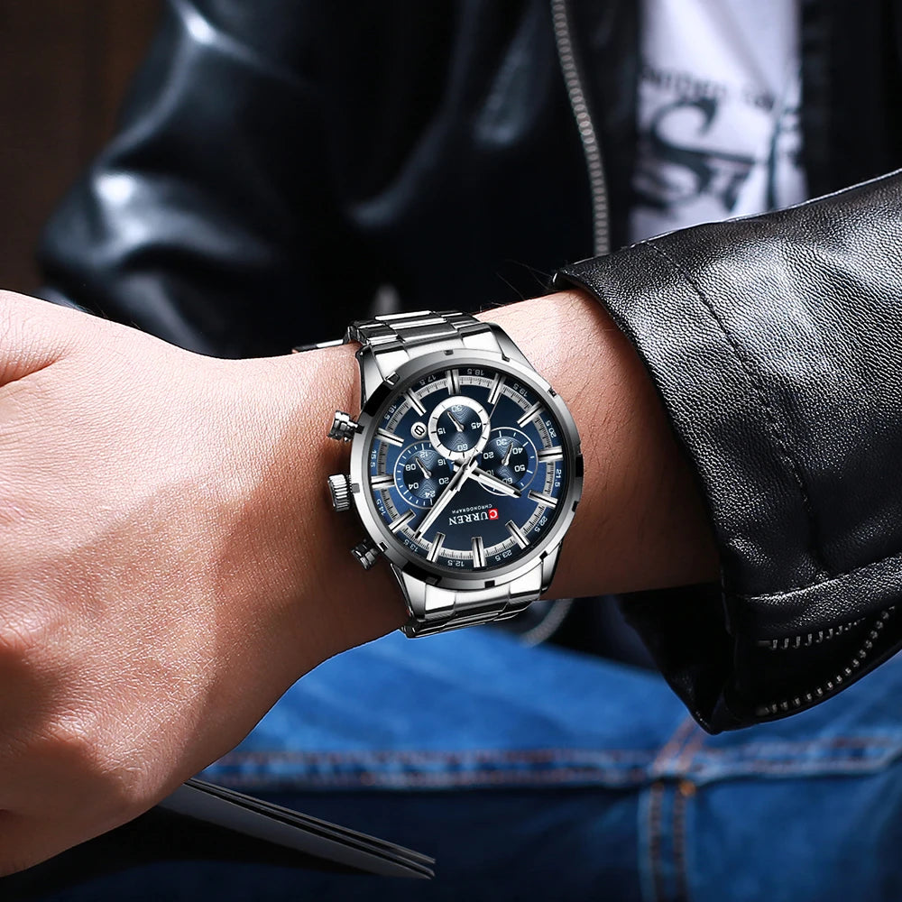 CURREN Montre Homme Alliage Fashion — Quartz Analogique, Style Tendance