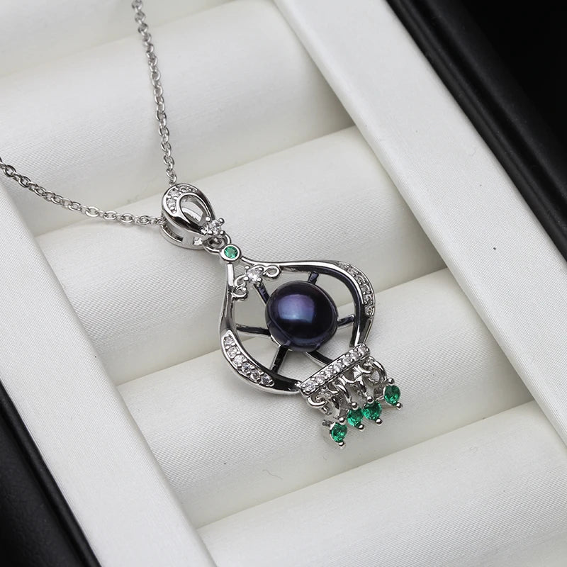 Pendentif Perle Naturelle Eau Douce Femme — Argent 925, Cadeau Maman & Mariage