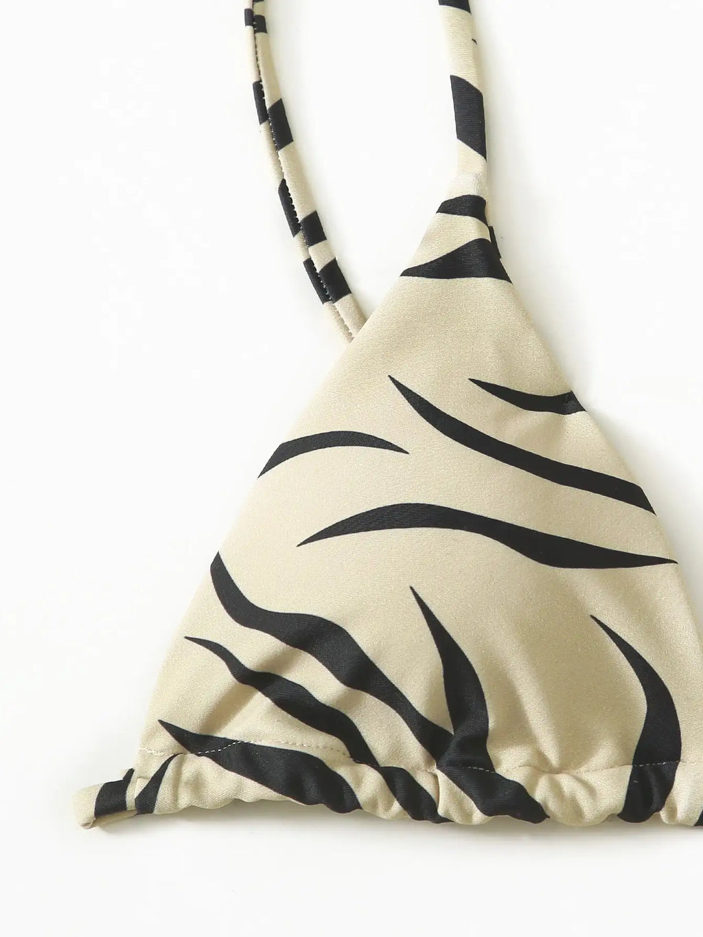 Bikini Zèbre Push-Up Femme ZTVitality — Soutien-Gorge Rembourré, Taille Basse, Maillot de Bain