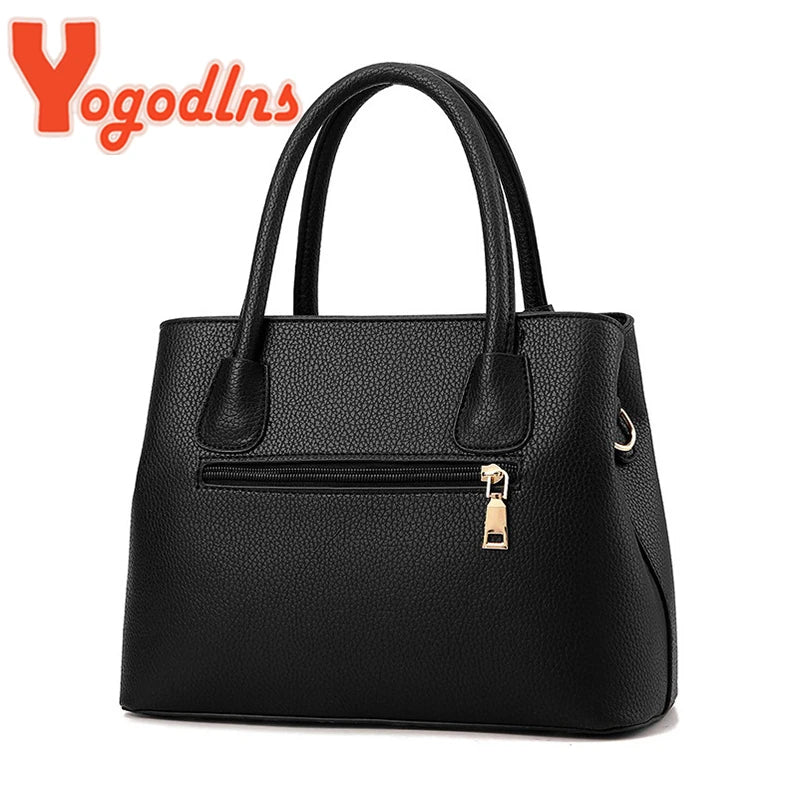 Sac à Main Femme Cuir Luxe Designer — Bandoulière Épaule, Grande Marque