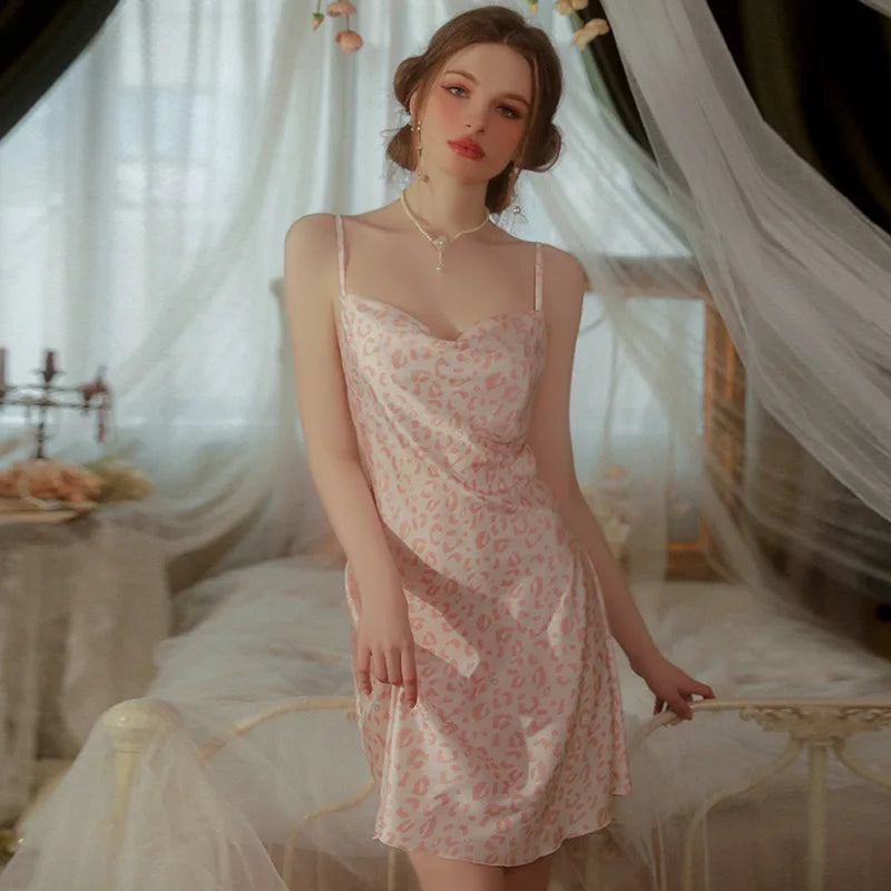 Pyjama Femme 2 Pièces Col Rond Rose — Manches Courtes, Confortable, Été
