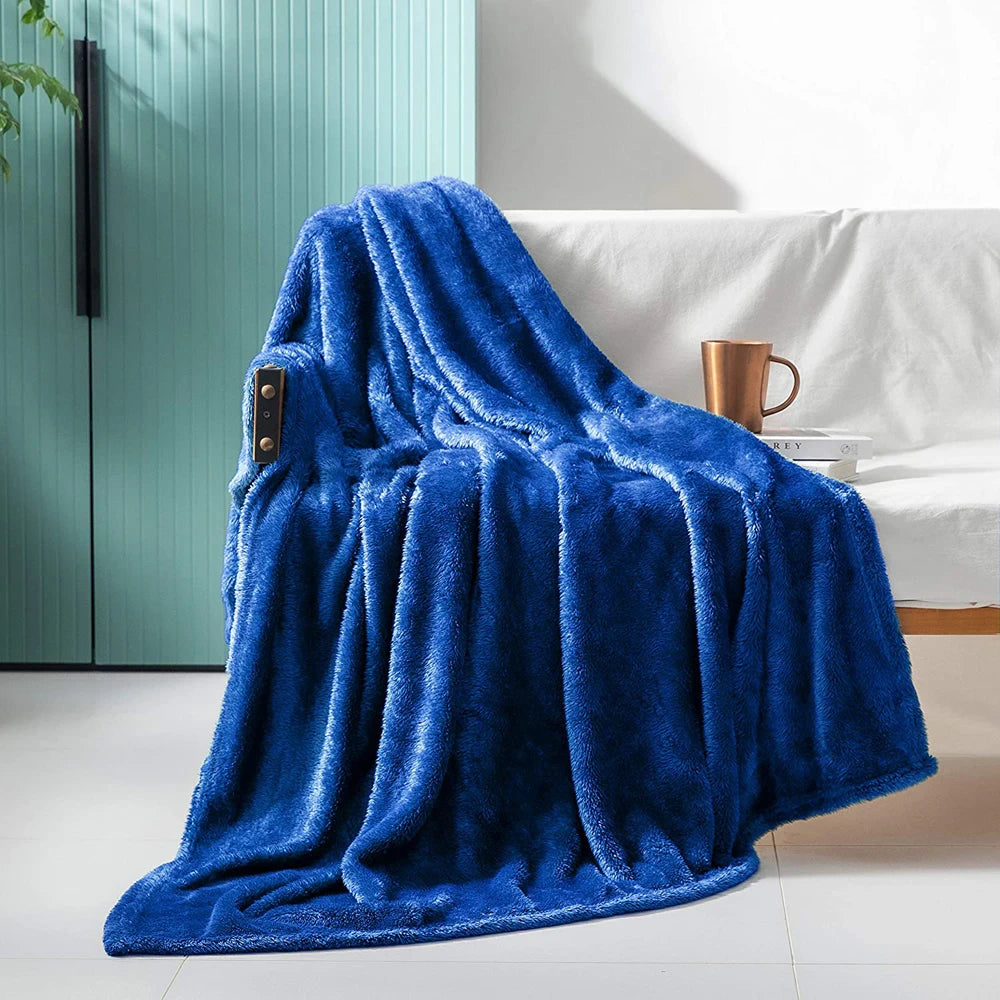 Couverture Polaire Douce & Chaude — Plaid Lit & Canapé 50x70 Pouces