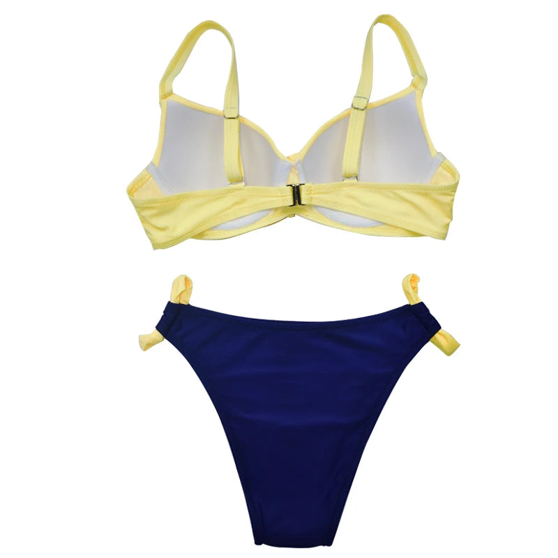 Bikini Noir Bandage Push Up 2024 — Grande Taille, Maillot de Bain Femme Brésilien
