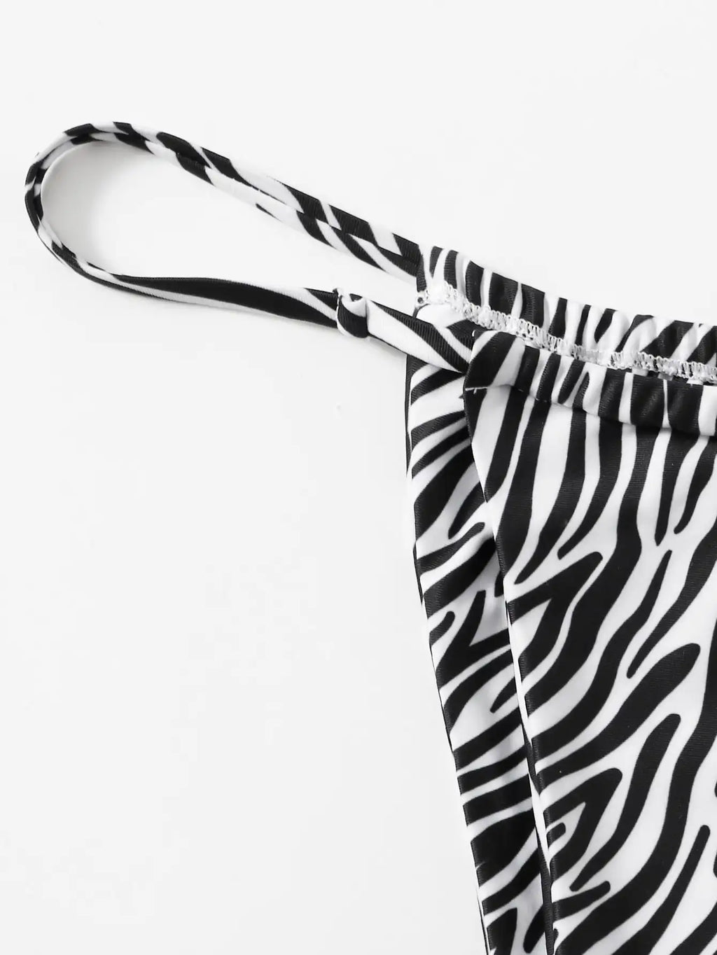 Bikini Zèbre Push-Up Femme ZTVitality — Soutien-Gorge Rembourré, Taille Basse, Maillot de Bain