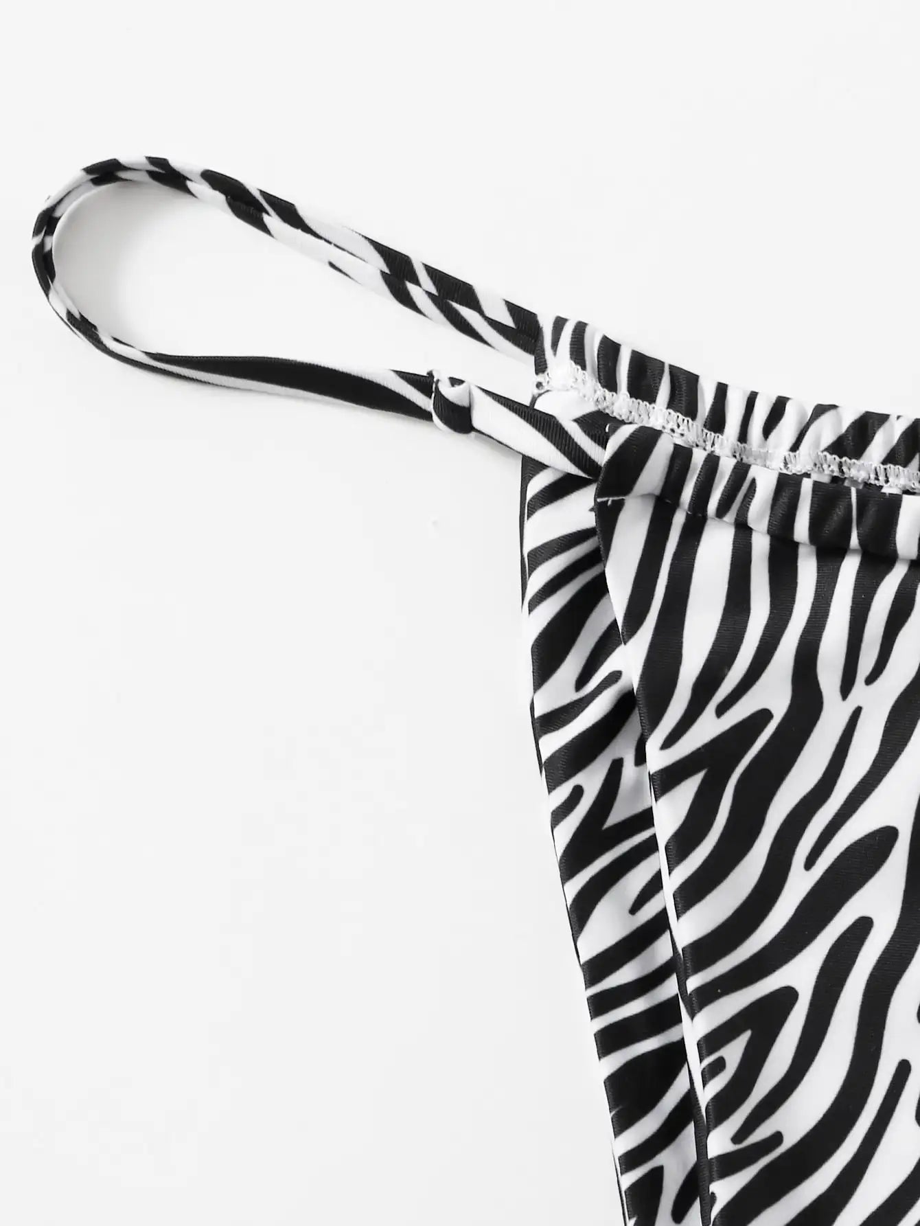 Bikini Zèbre Push-Up Femme ZTVitality — Soutien-Gorge Rembourré, Taille Basse, Maillot de Bain