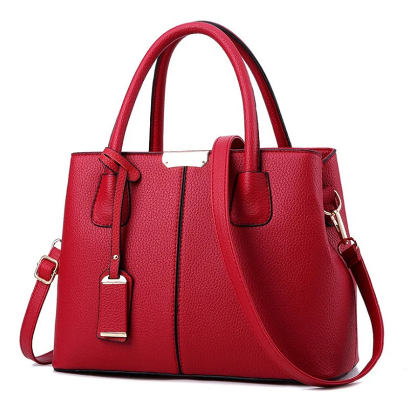 Sac à Main Femme Cuir Luxe Designer — Bandoulière Épaule, Grande Marque