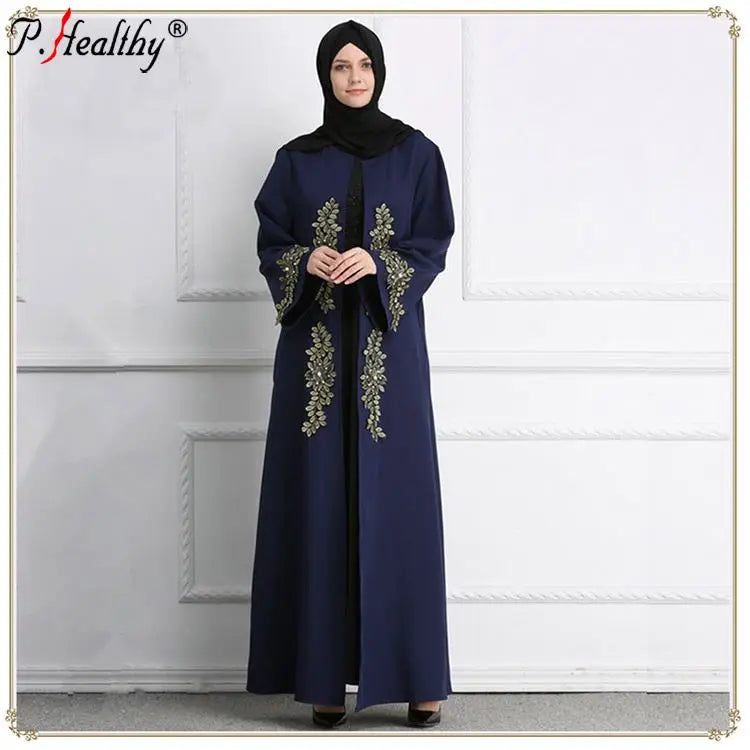 Robe Phealthy Grande Taille Broderie Perles Luxe — Nouvelle Collection