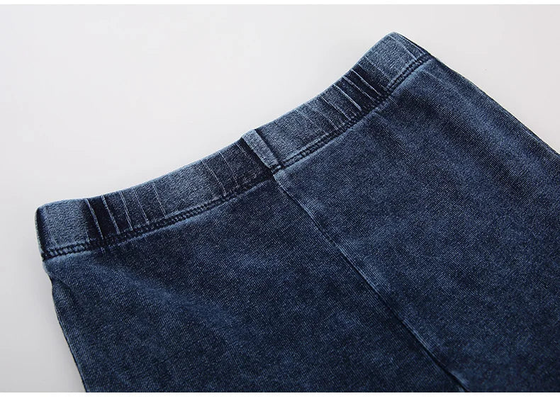 Ensemble 2 pièces bébé garçon – T-shirt manches courtes effet denim & short coton élastique, tenue été 1-3 ans