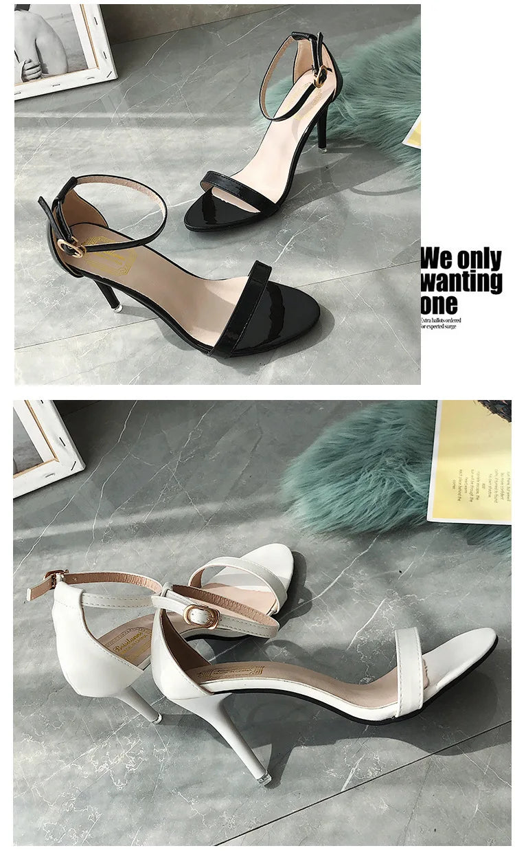 Sandales Gladiateur Argentées Femme — Boucle, Talon Haut, Bureau & Casual Été