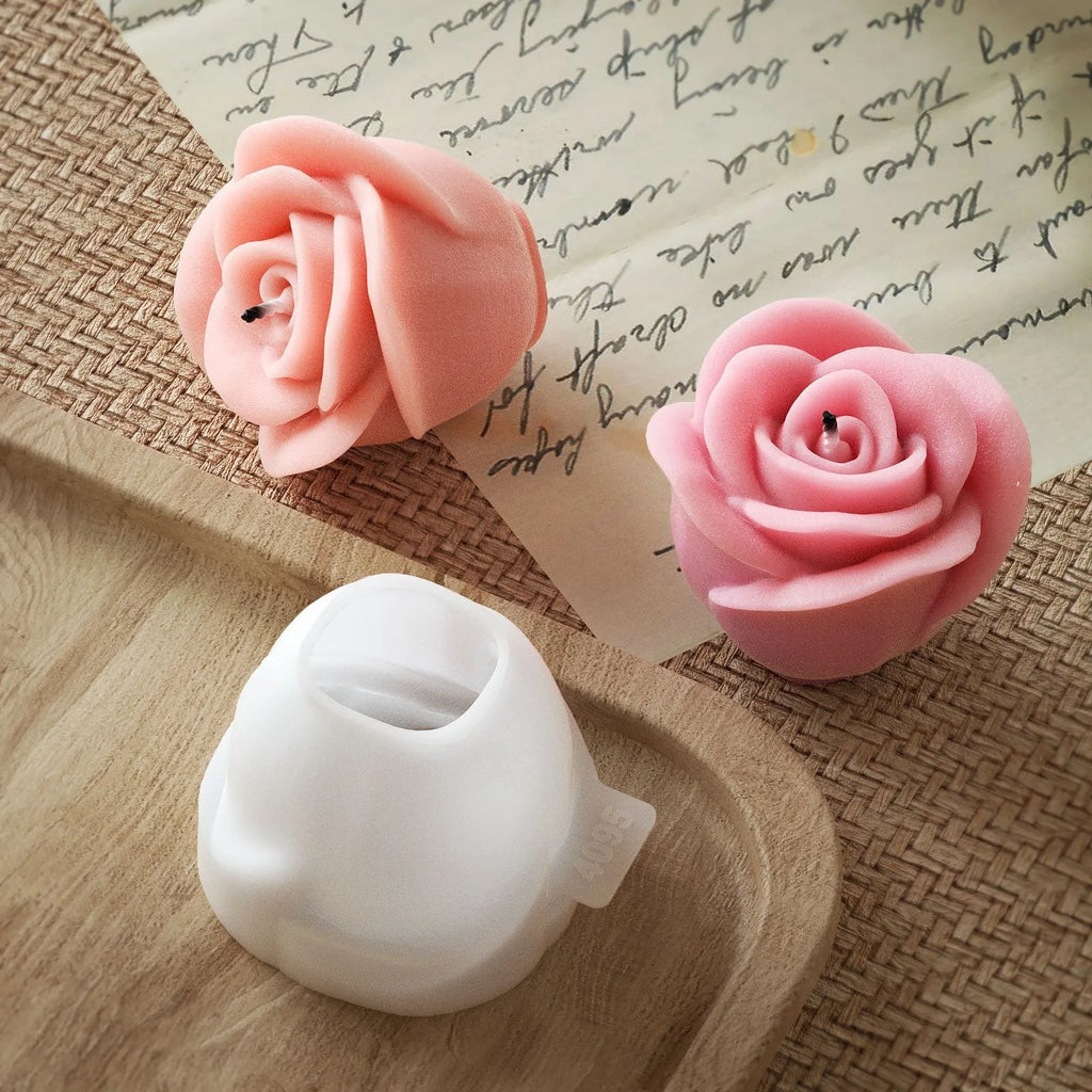 Moule Silicone Rose 3D | DIY Bougie, Savon & Chocolat | Cadeau Saint-Valentin
