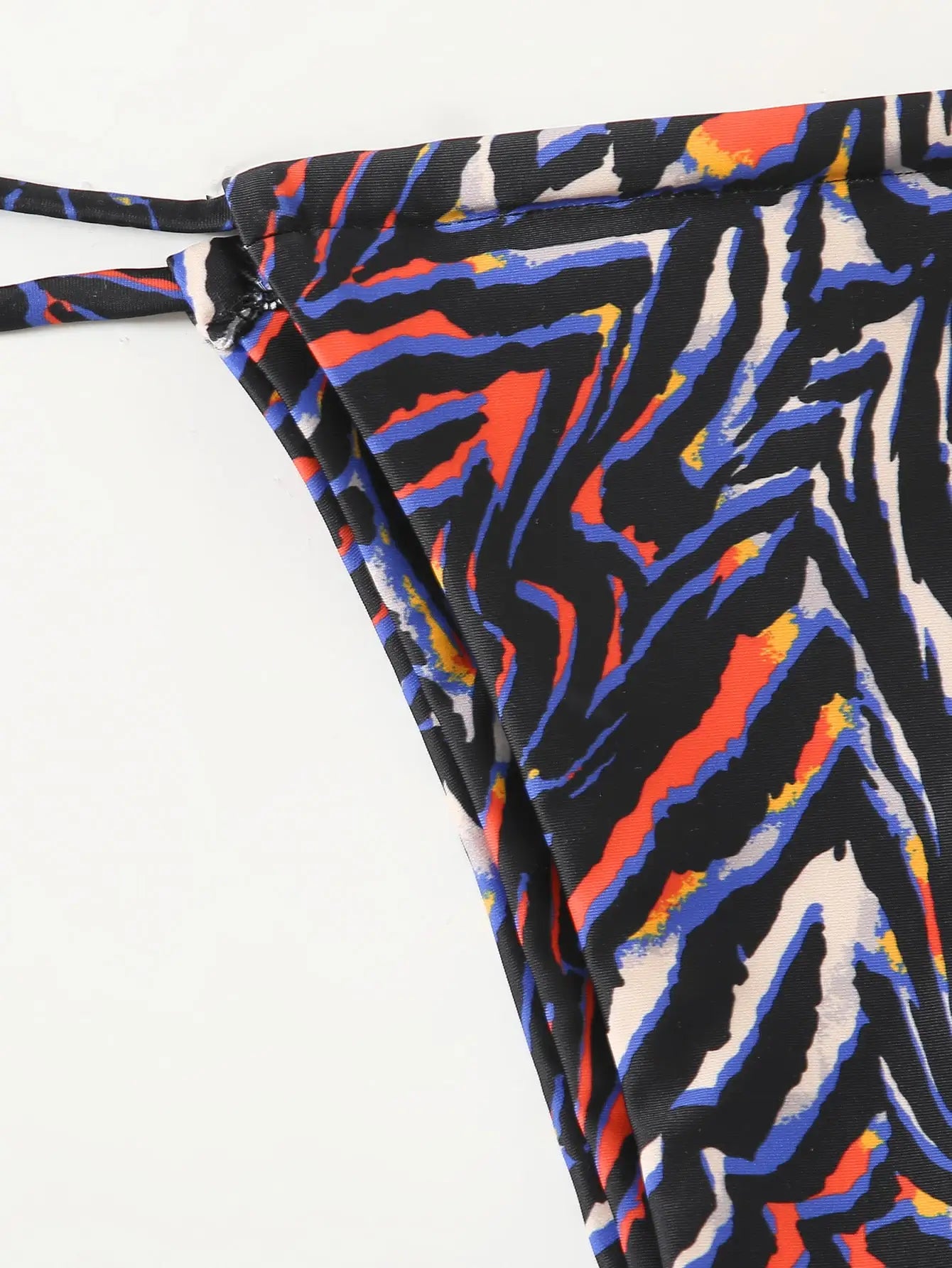 Bikini Zèbre Push-Up Femme ZTVitality — Soutien-Gorge Rembourré, Taille Basse, Maillot de Bain