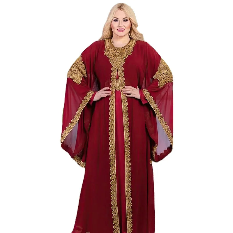 Robe Africaine Femme Dashiki Kaftan Élégante — Abaya Dubai Boubou Ankara
