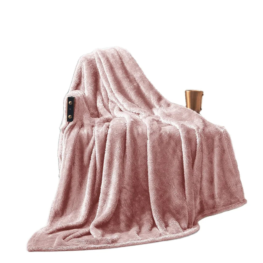Couverture Polaire Douce & Chaude — Plaid Lit & Canapé 50x70 Pouces