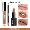Kit Lèvres Mat Luxe — Crayon Contour + Rouge à Lèvres Liquide, 10 Couleurs, Végan