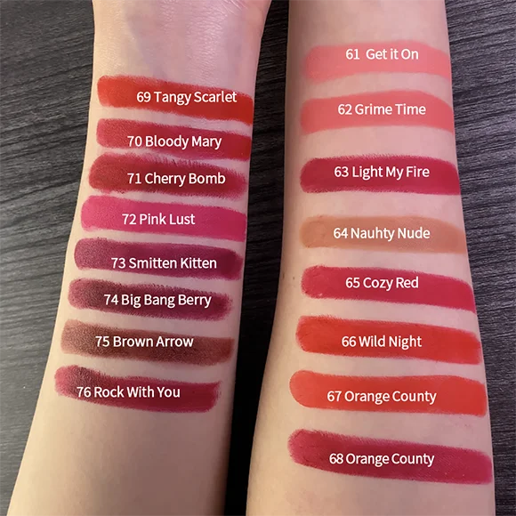 Rouge à Lèvres Velours Mat CHARMACY 16 Couleurs — Waterproof Longue Tenue