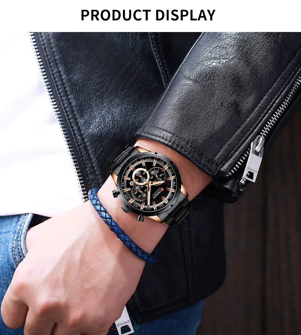 CURREN Montre Homme Alliage Fashion — Quartz Analogique, Style Tendance