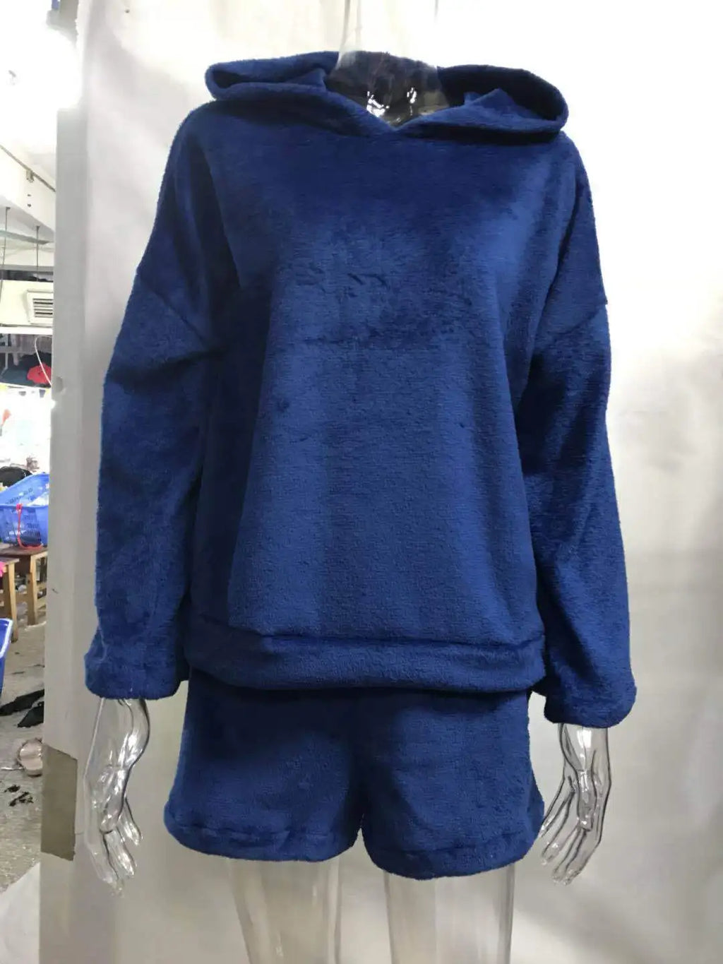 Pyjama Femme Polaire Chaud Hiver — Imprimé Chat, À Capuche, Grande Taille S-5XL