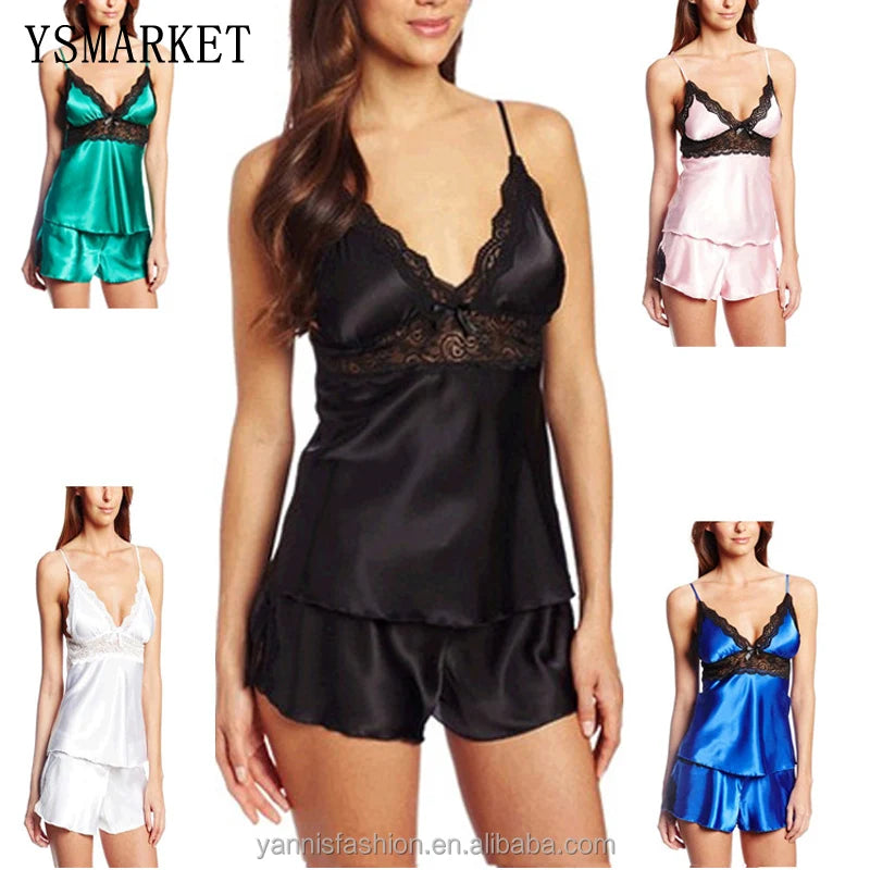 Lingerie Sexy Femme YSMARKET — Nuisette Mini Chemise Grande Taille XL-4XL
