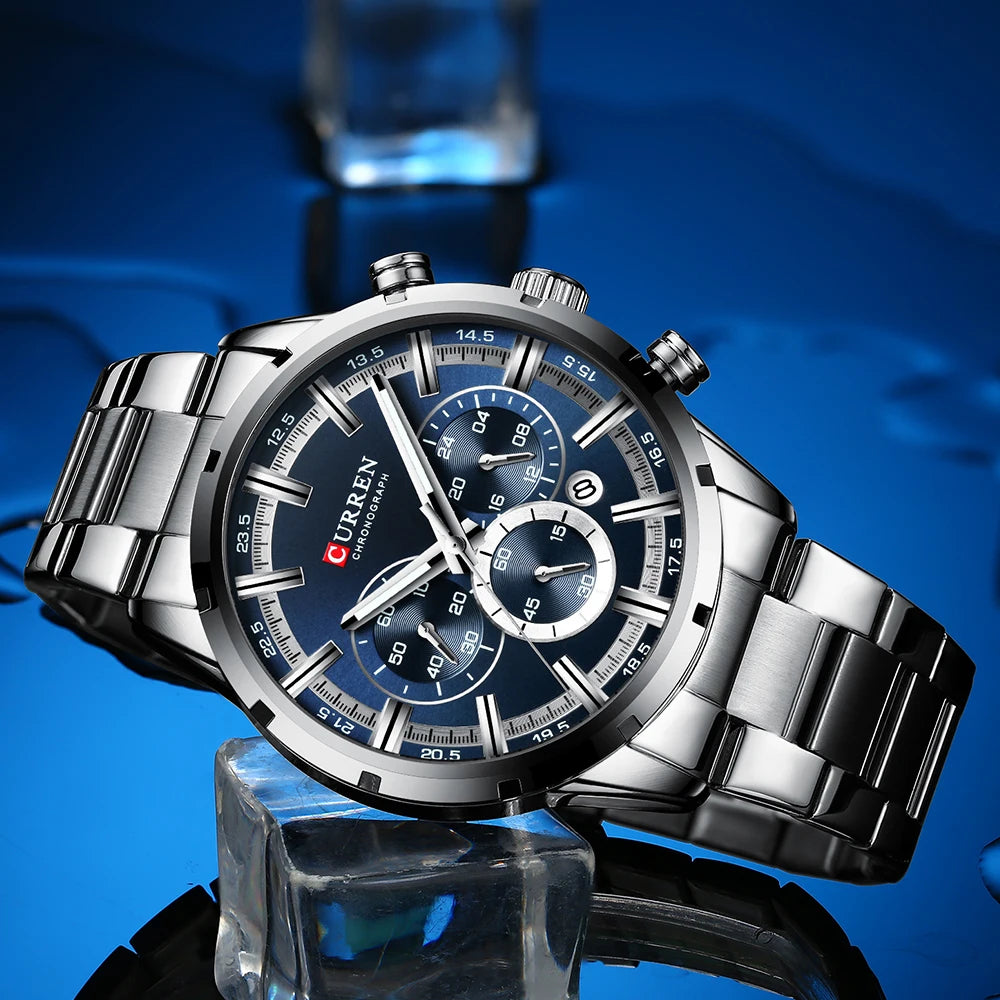 CURREN Montre Homme Alliage Fashion — Quartz Analogique, Style Tendance