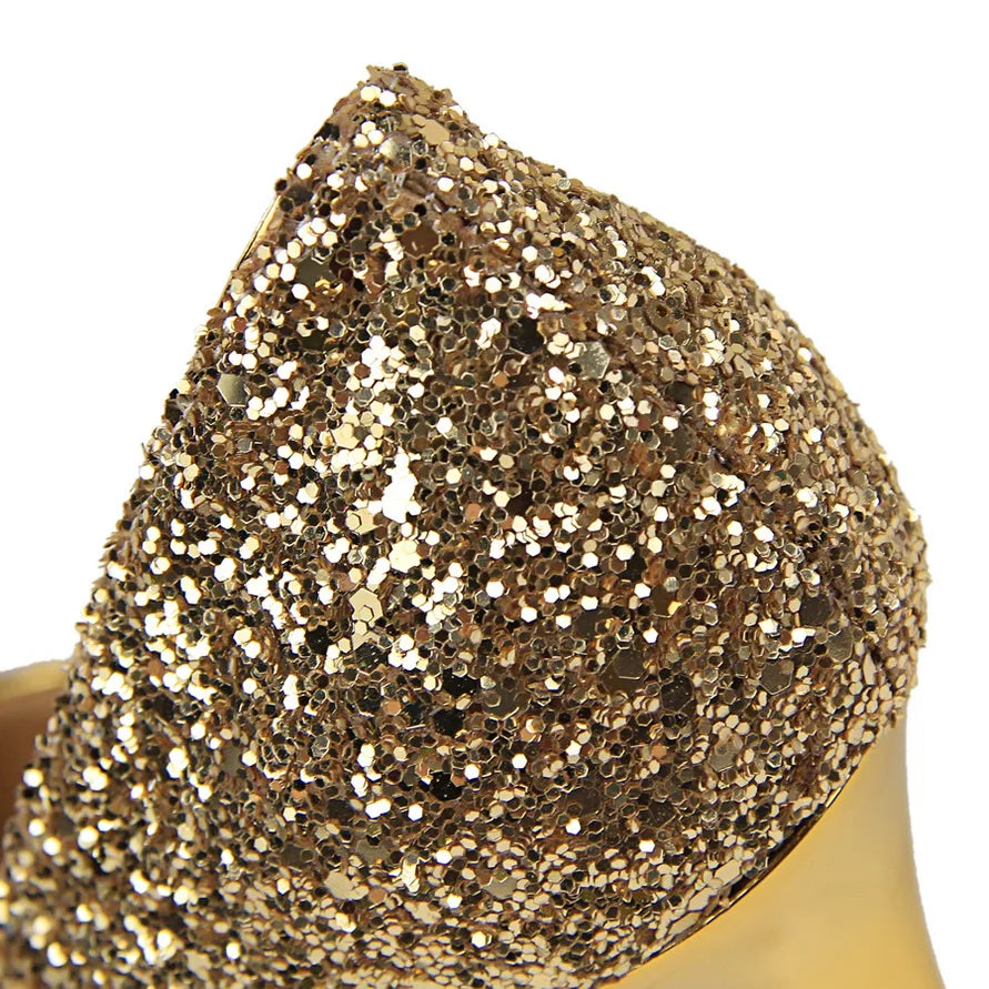 Escarpins Femme Paillettes Luxe 7-9.5cm — Grande Taille 43, Mariage & Saint-Valentin
