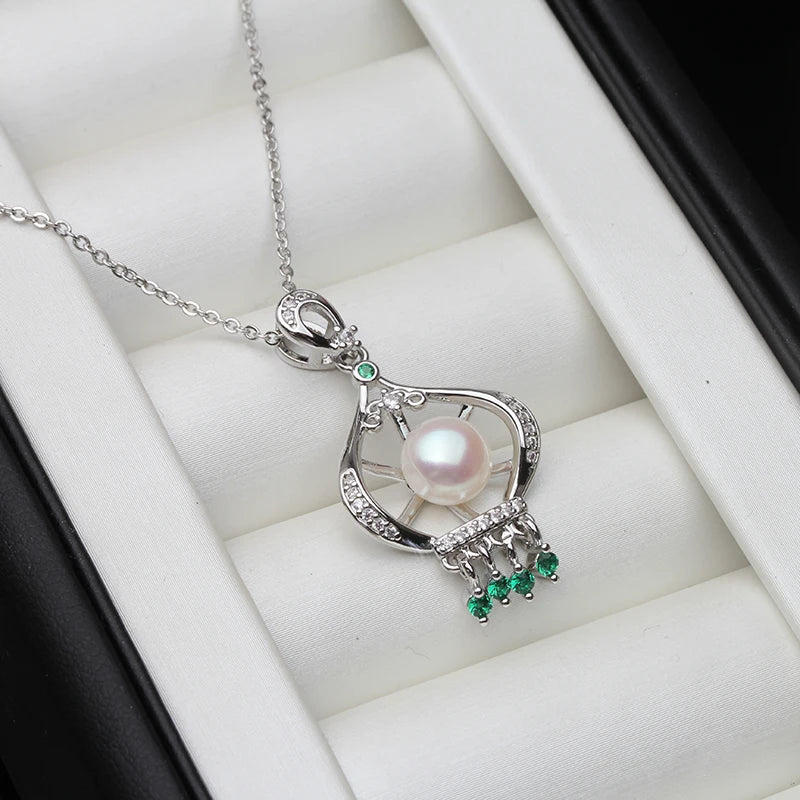 Pendentif Perle Naturelle Eau Douce Femme — Argent 925, Cadeau Maman & Mariage