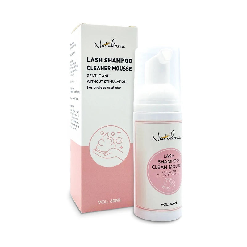 Shampooing Mousse Extensions Cils Natuhana 60ml — Nettoyant Cils Sans Stimulation