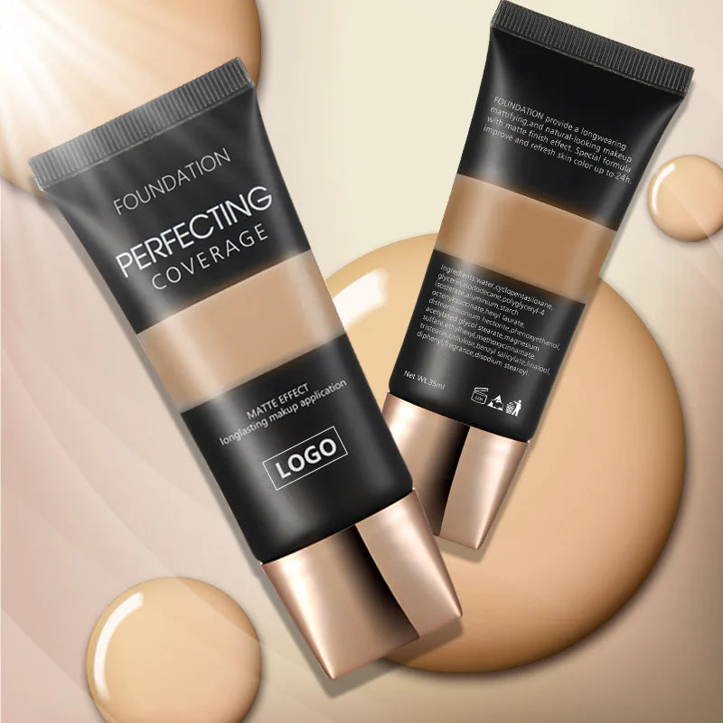 Fond de Teint Liquide Mat Full Coverage Végan — Waterproof, BB Cream Femme
