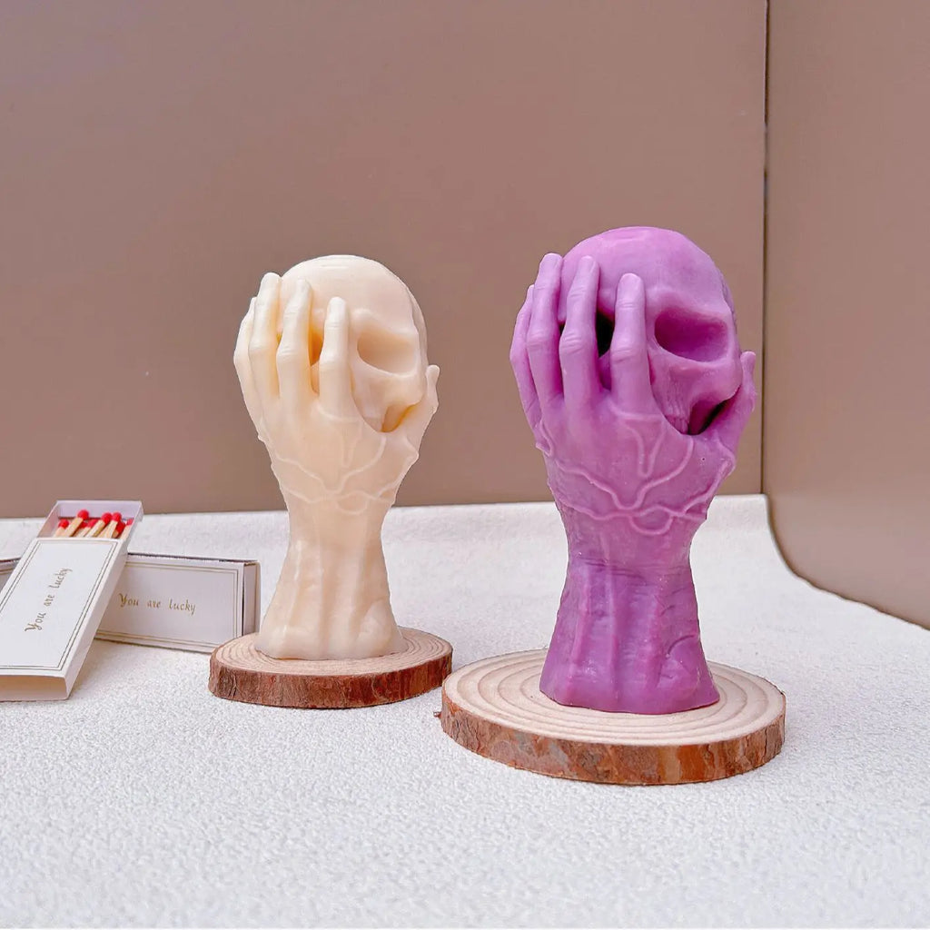 Moule Silicone Tête de Mort Halloween | DIY Bougie, Savon & Aromathérapie | Grand Format