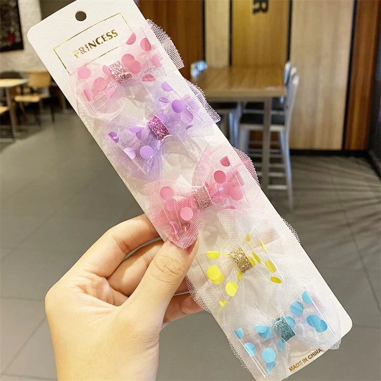Set Accessoires Cheveux Fille — Pinces Princesse Mignonnes, Nœuds & Barrettes