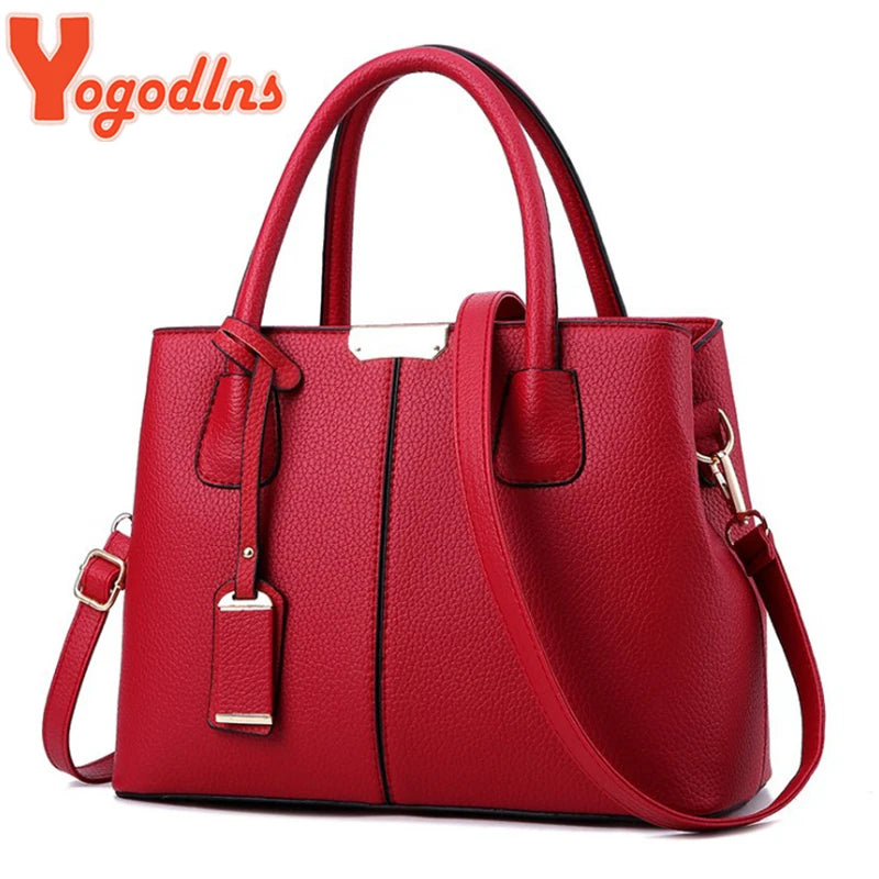 Sac à Main Femme Cuir Luxe Designer — Bandoulière Épaule, Grande Marque
