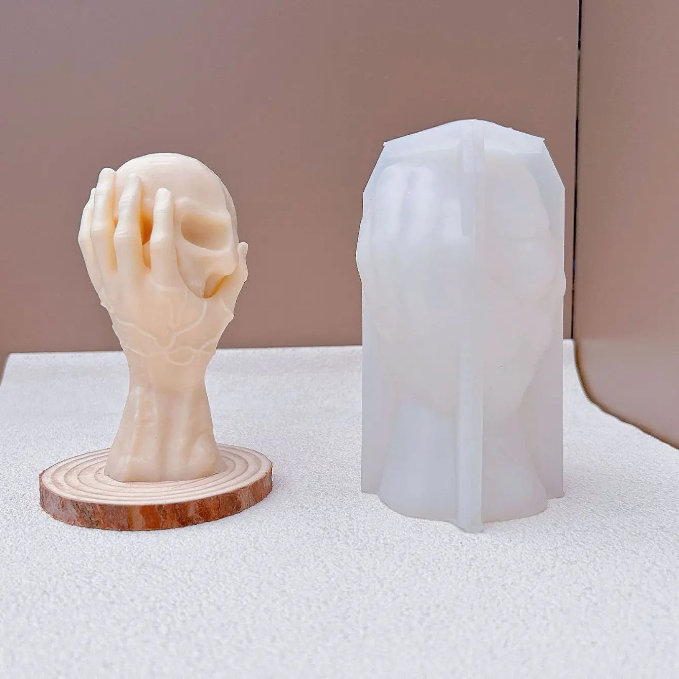 Moule Silicone Tête de Mort Halloween | DIY Bougie, Savon & Aromathérapie | Grand Format