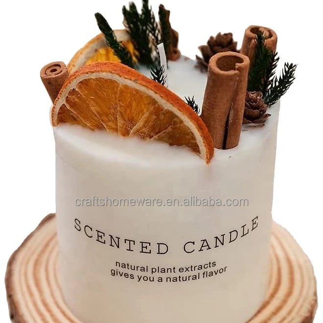 Bougie Parfumée Cire de Soja Bio avec Fleurs Séchées | 60h | Déco Maison