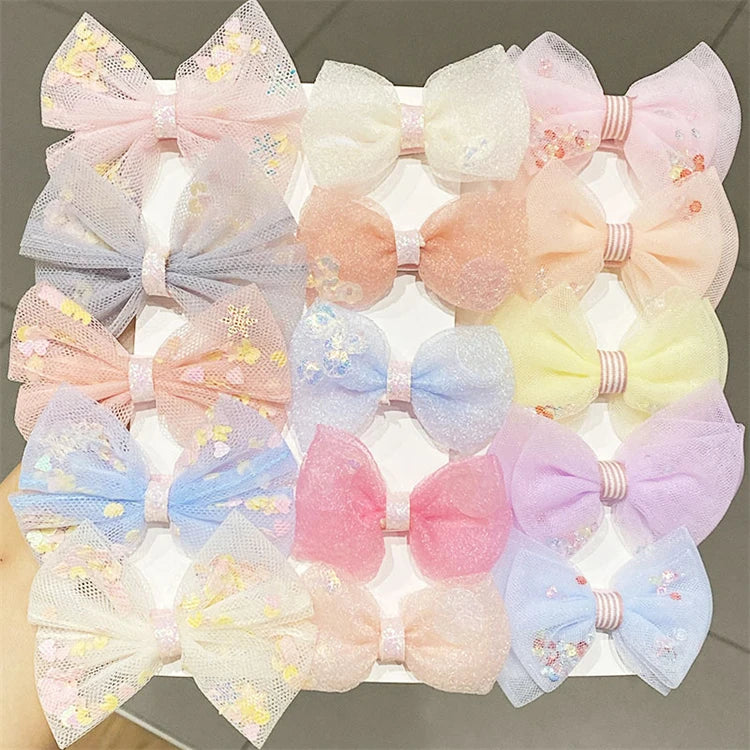 Set Accessoires Cheveux Fille — Pinces Princesse Mignonnes, Nœuds & Barrettes