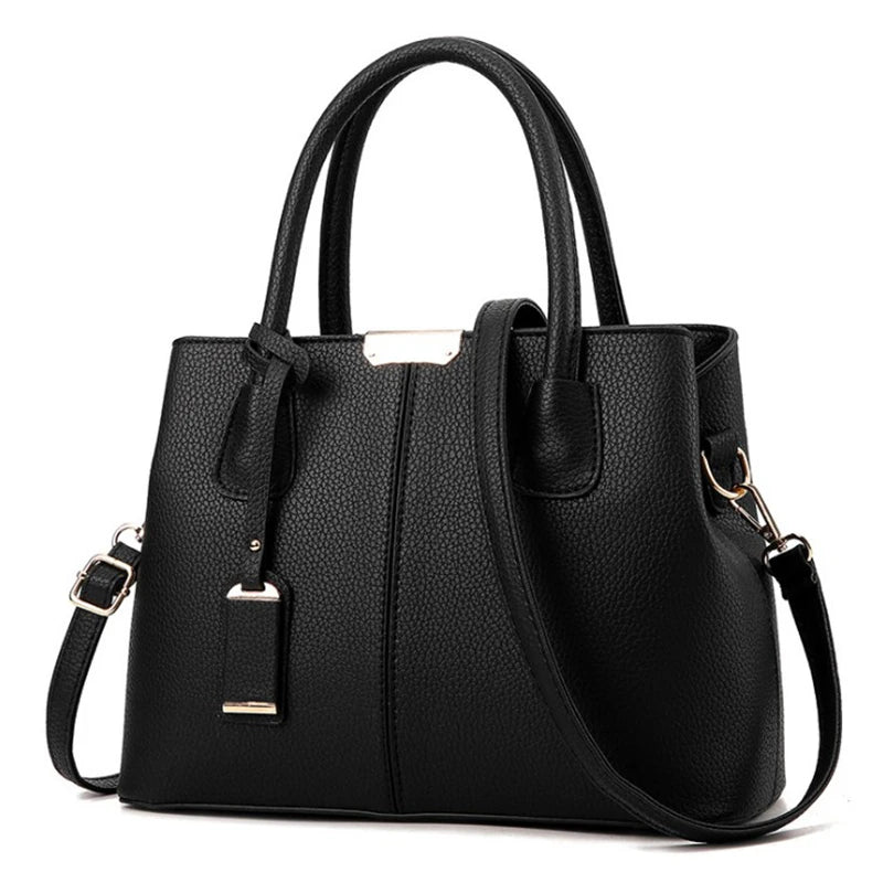 Sac à Main Femme Cuir Luxe Designer — Bandoulière Épaule, Grande Marque