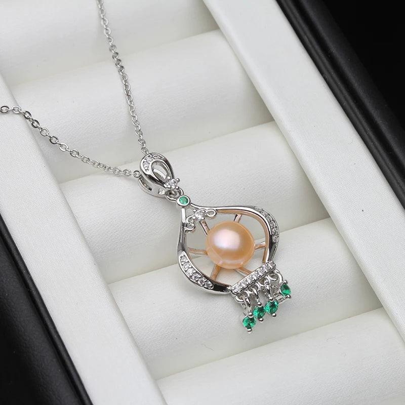 Pendentif Perle Naturelle Eau Douce Femme — Argent 925, Cadeau Maman & Mariage
