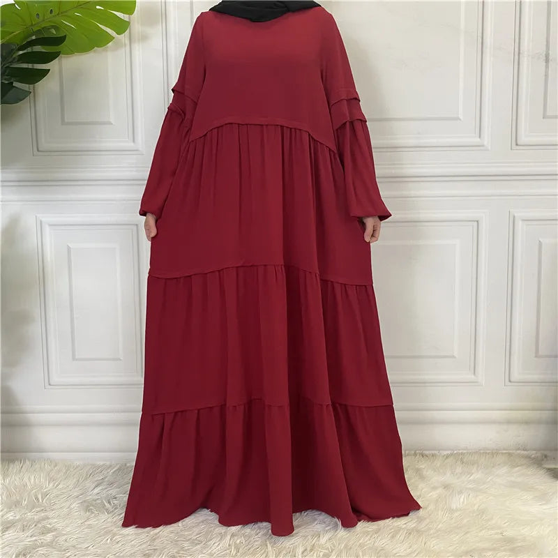 Robe Femme Musulmane Haute Qualité Élégante — Mode Hiver Ensembles Musulmans