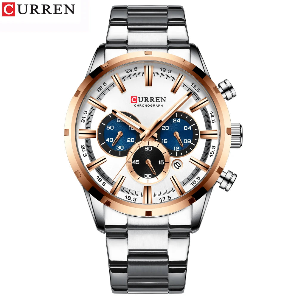 CURREN Montre Homme Alliage Fashion — Quartz Analogique, Style Tendance