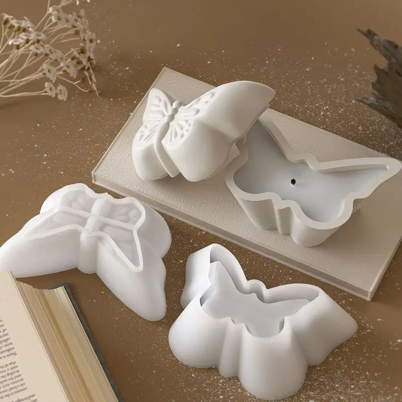 Moule Silicone Papillon | DIY Bougie Aromathérapie & Résine | Pot de Rangement